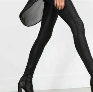 Zara Woman Moto Leggings